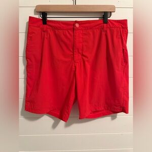 Rhône Mens Red Performance Shorts 34 Athletic Golf Casual Stretch 6” Inseam